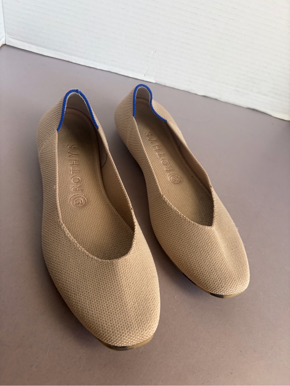 Rothy's Women’s Tan Recycled Knit Flats